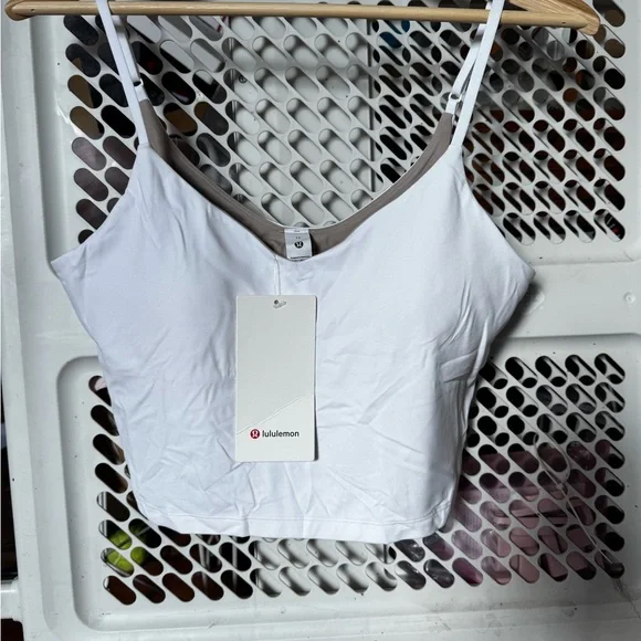 Lululemon align cropped Cami tank  A/B size 12 white NWT - Picture 11 of 12